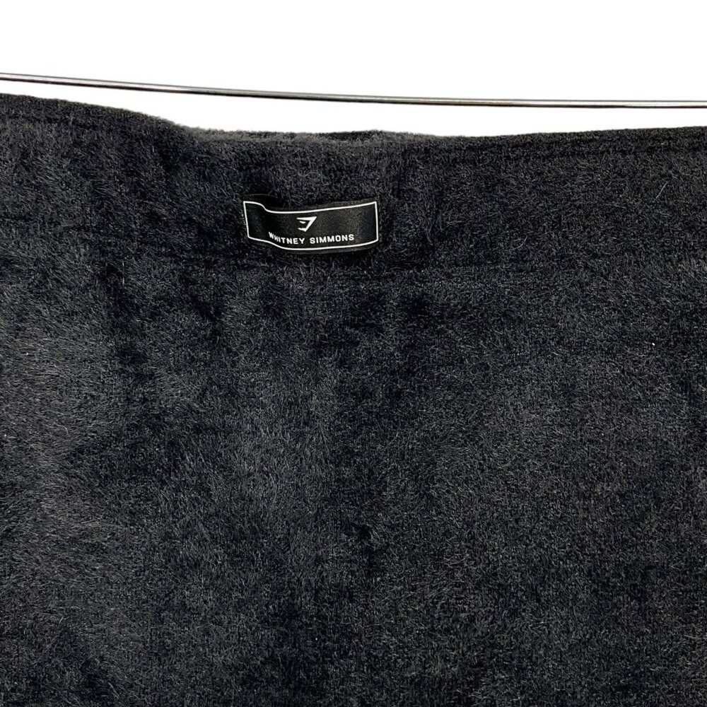 Gymshark x Whitney Simmons Eyelash Knit Shorts Black Women's M High Waist Lounge - Picture 7 of 8
